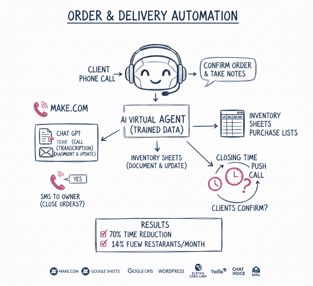 gestión de pedidos con IA
